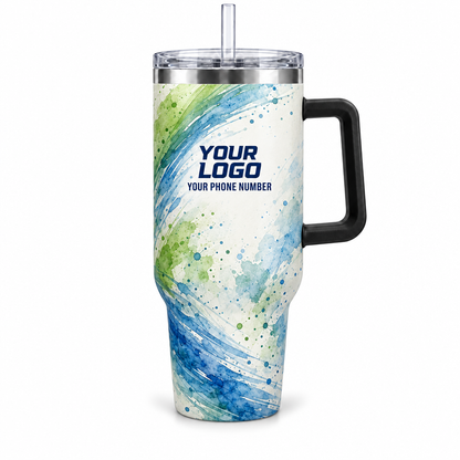 JRN003 personalized tumbler 40oz front product mockup