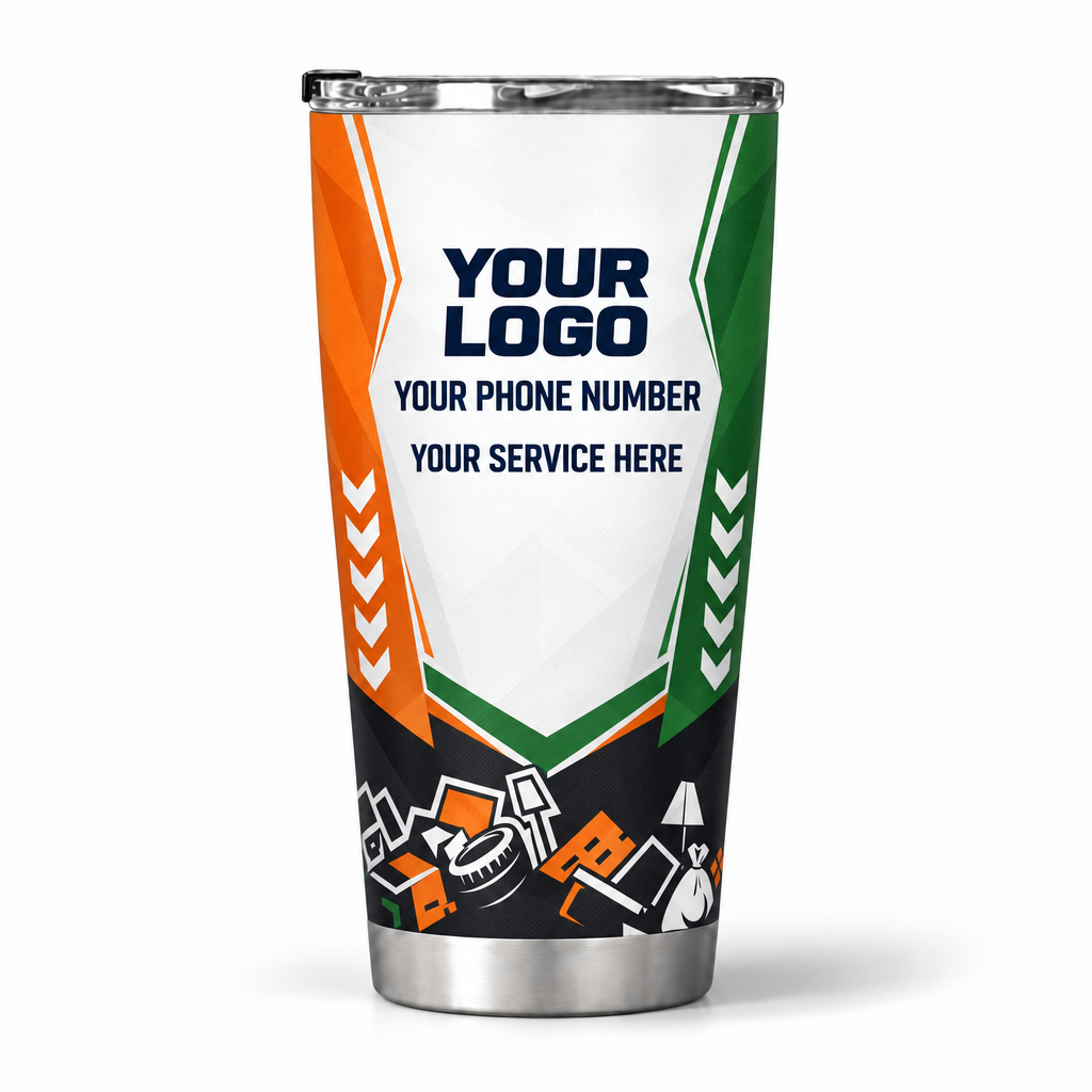 JRN004 personalized tumbler 20oz back product mockup