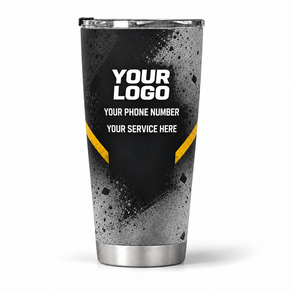 JRN005 personalized tumbler 20oz back product mockup