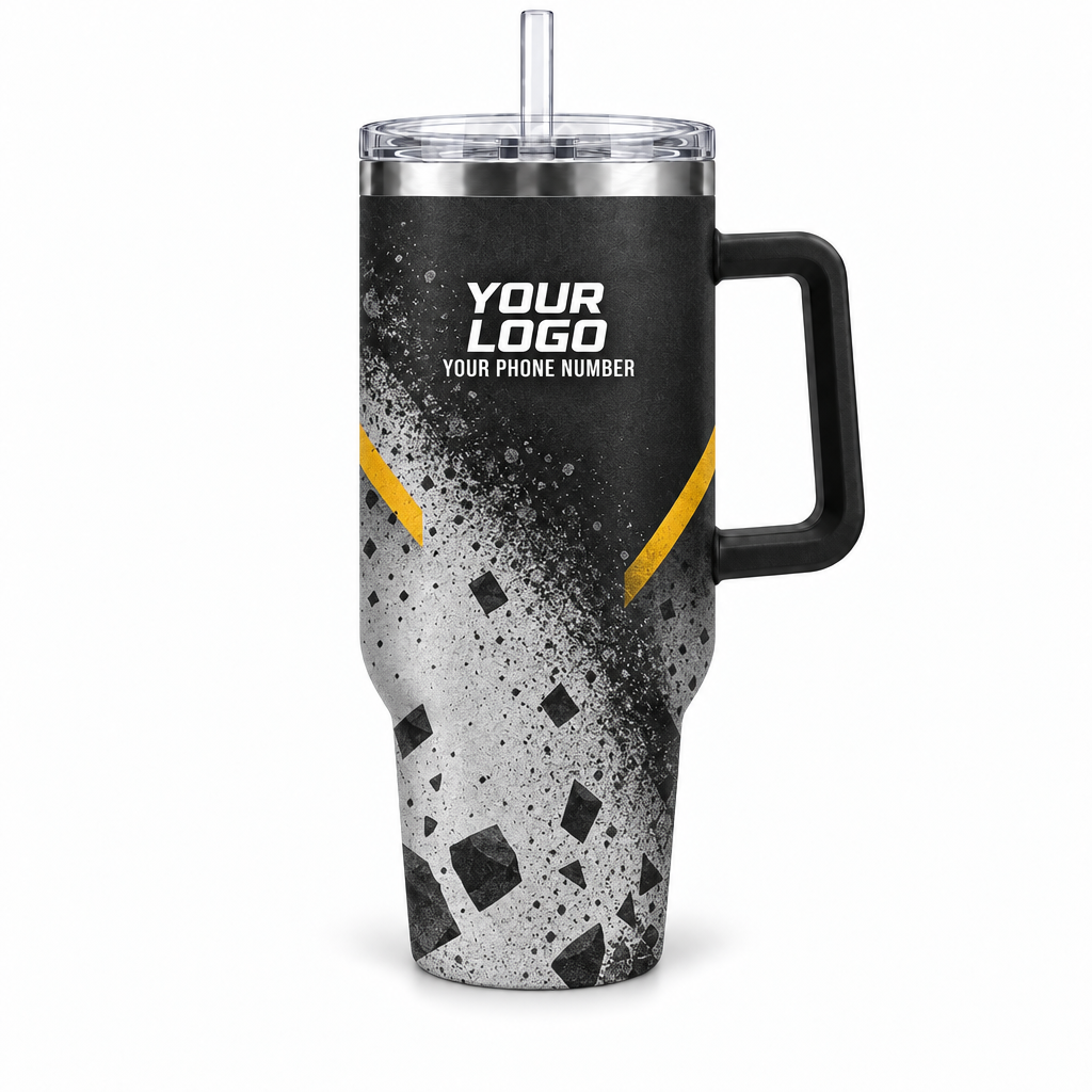 JRN005 personalized tumbler 40oz front product mockup