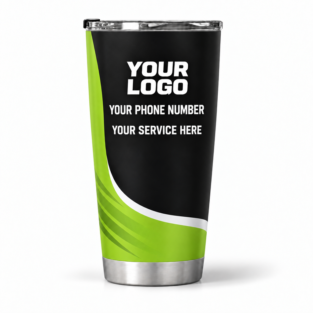 JRN006 personalized tumbler 20oz back product mockup