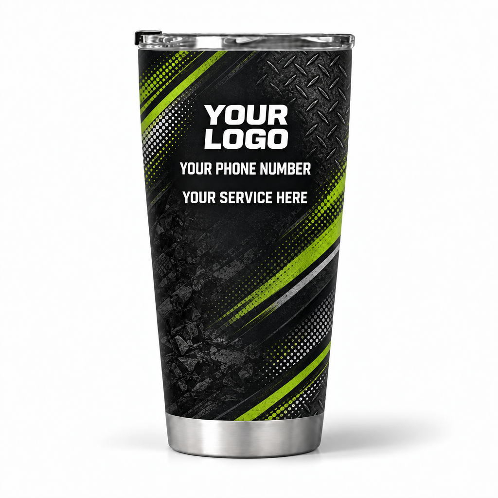 JRN007 personalized tumbler 20oz back product mockup