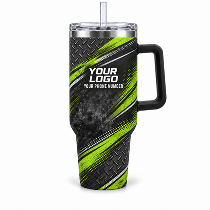 JRN007 personalized tumbler 40oz front product mockup