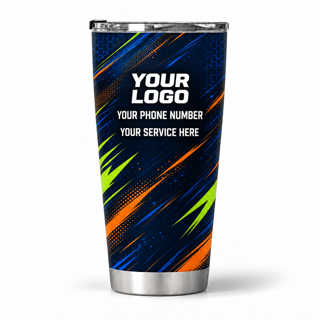JRN008 personalized tumbler 20oz back product mockup