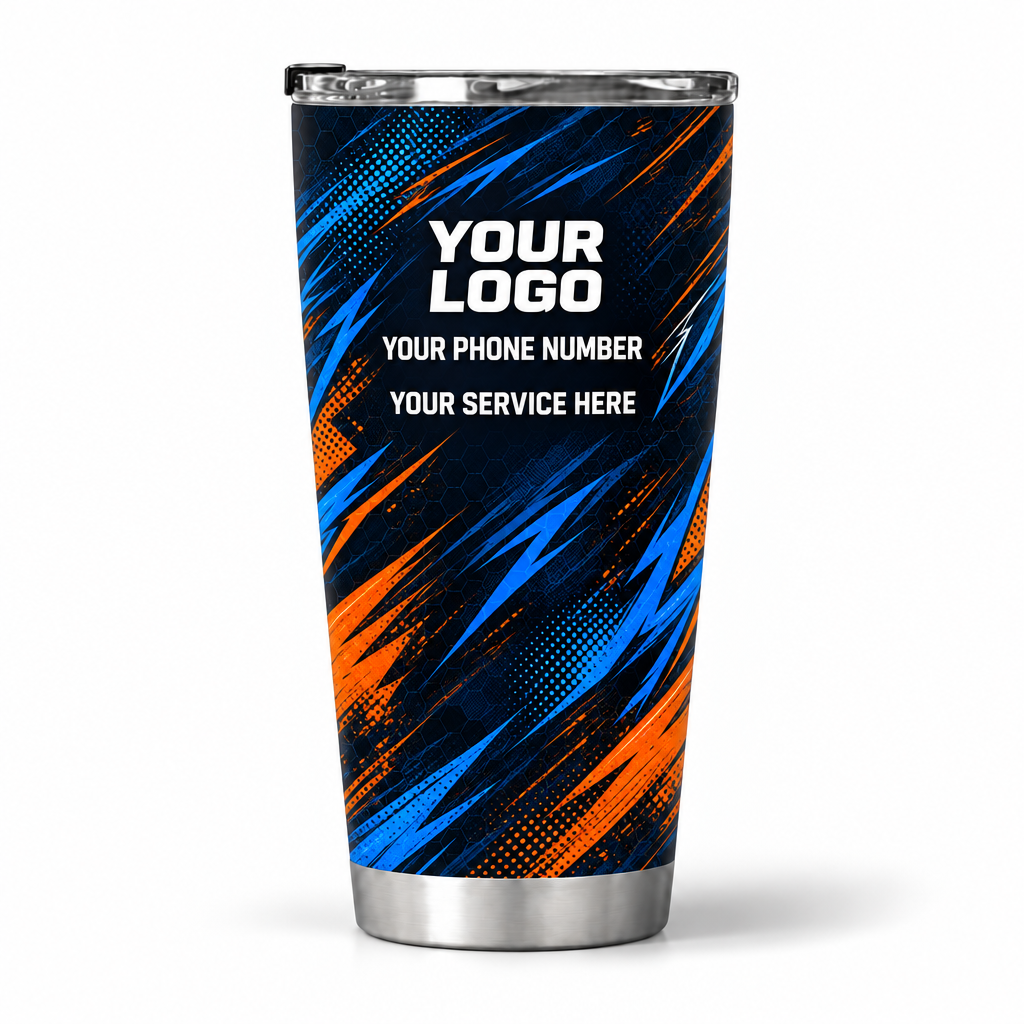 JRN009 personalized tumbler 20oz back product mockup