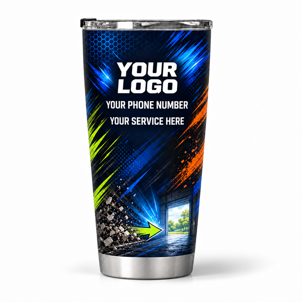 JRN010 personalized tumbler 20oz back product mockup
