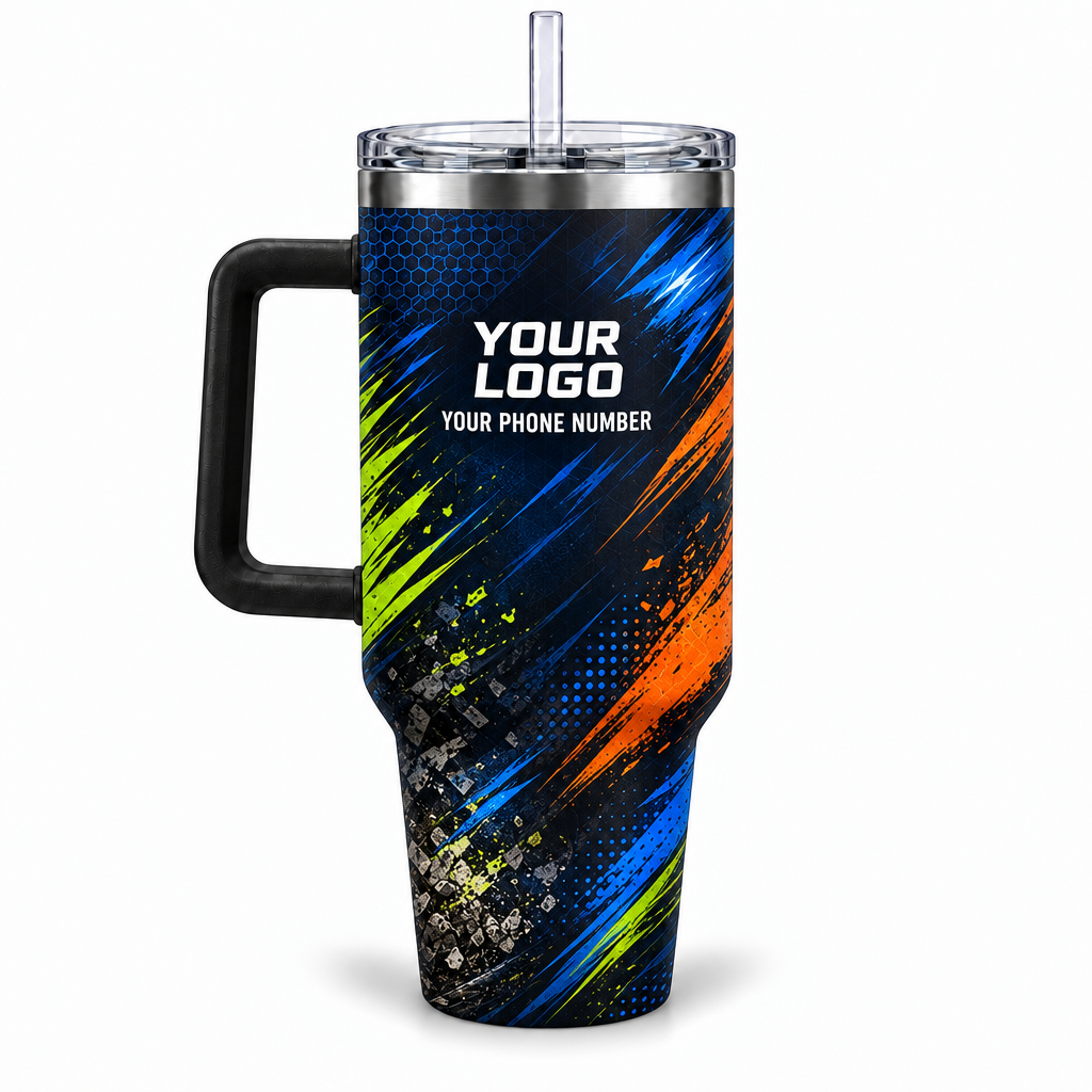 JRN010 personalized tumbler 40oz back product mockup