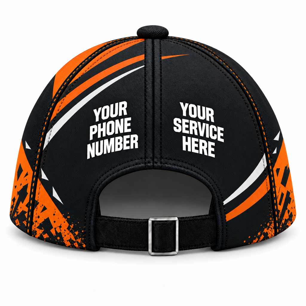 JRN011 personalized cap back product mockup