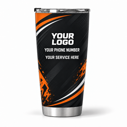 JRN011 personalized tumbler 20oz back product mockup