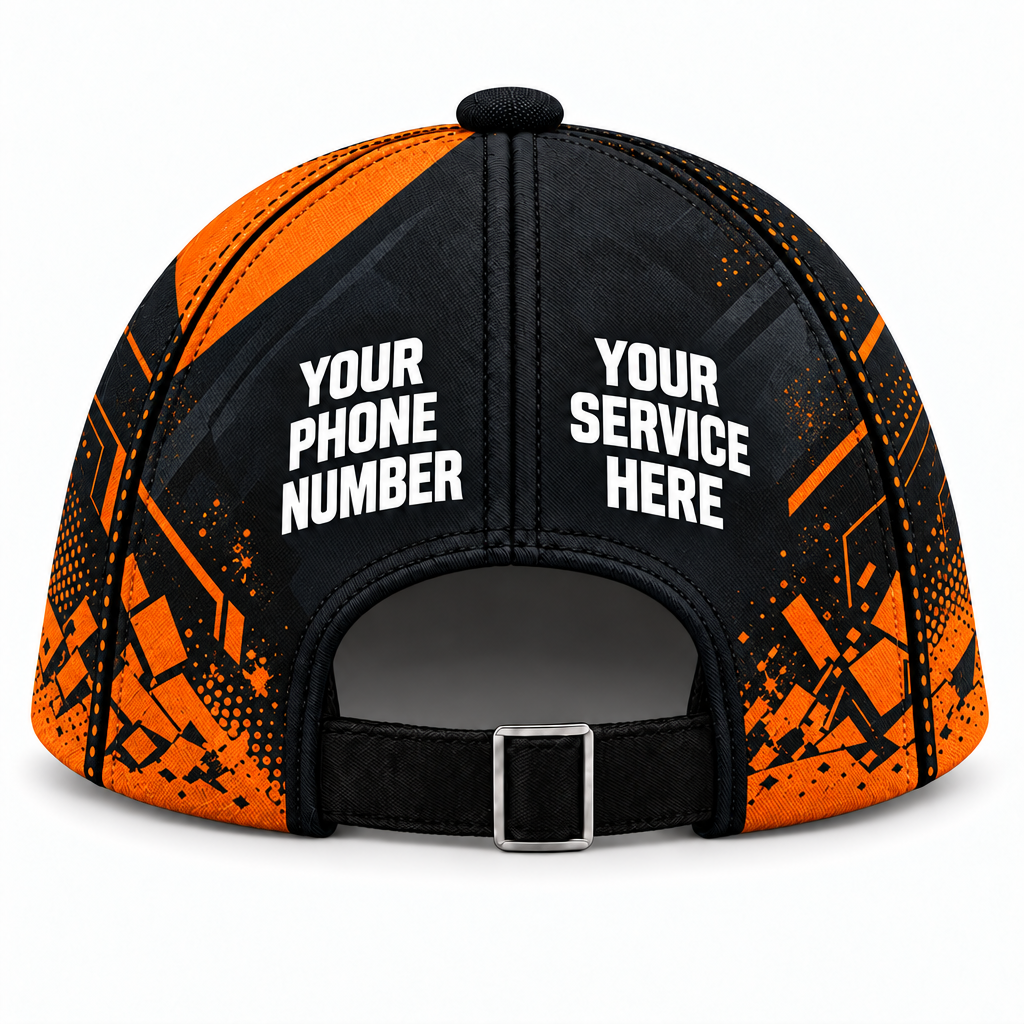 JRN012 personalized cap back product mockup