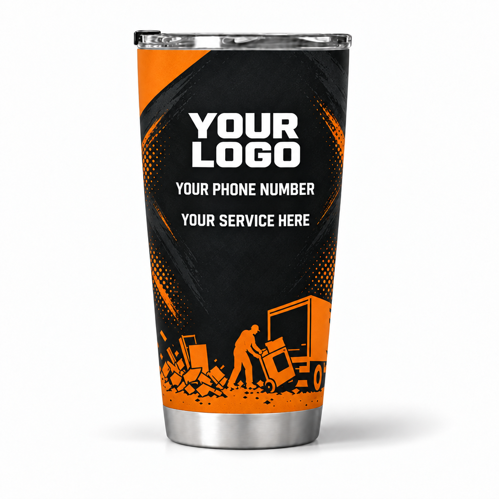 JRN012 personalized tumbler 20oz back product mockup