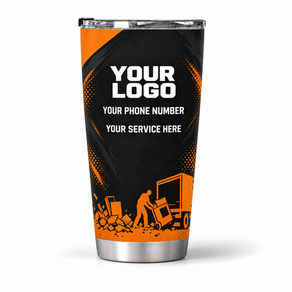 JRN012 personalized tumbler 20oz back product mockup