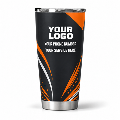 JRN013 personalized tumbler 20oz back product mockup