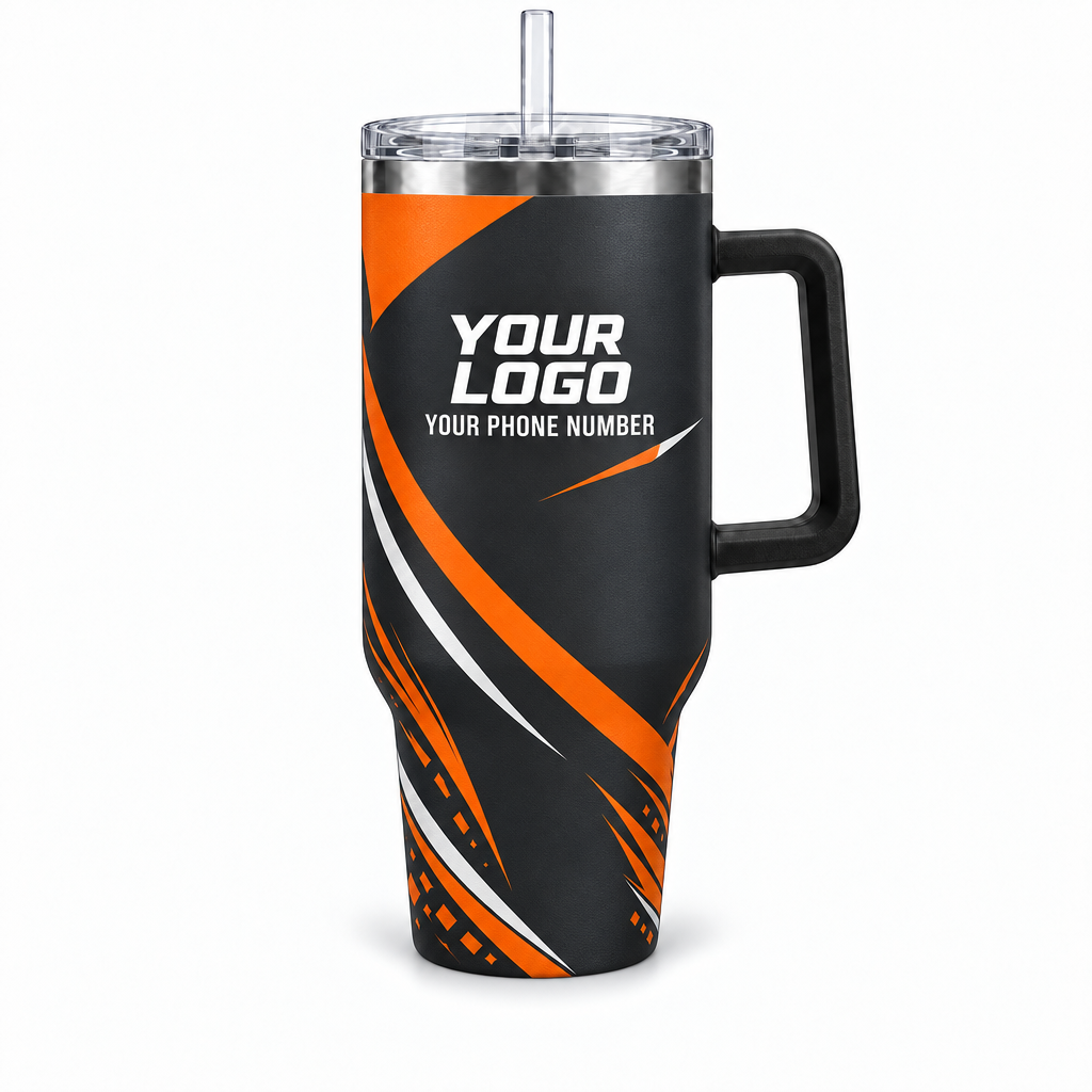 JRN013 personalized tumbler 40oz front product mockup