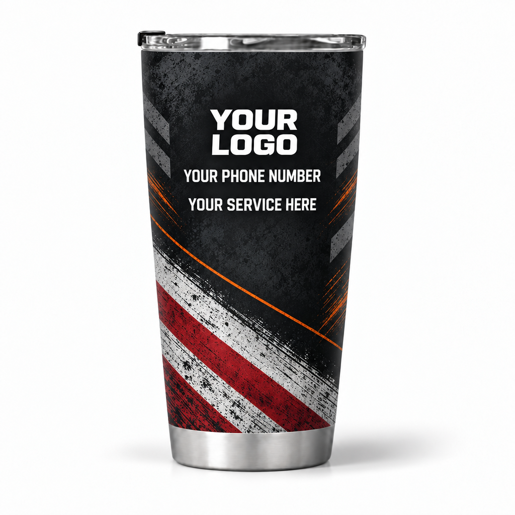 JRN014 personalized tumbler 20oz back product mockup