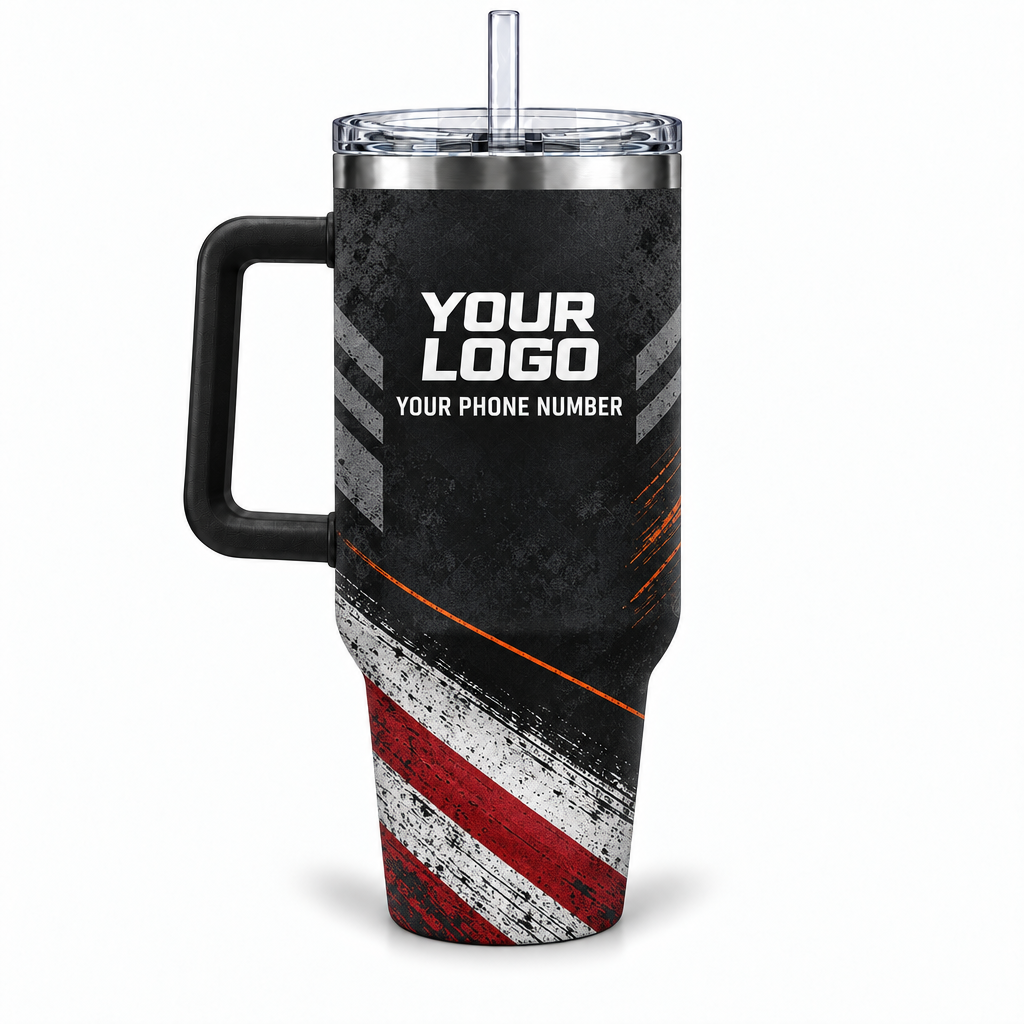 JRN014 personalized tumbler 40oz back product mockup