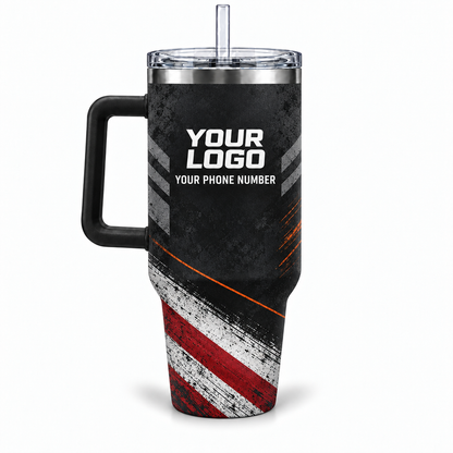 JRN014 personalized tumbler 40oz back product mockup