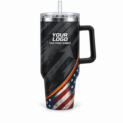 JRN015 personalized tumbler 40oz front product mockup