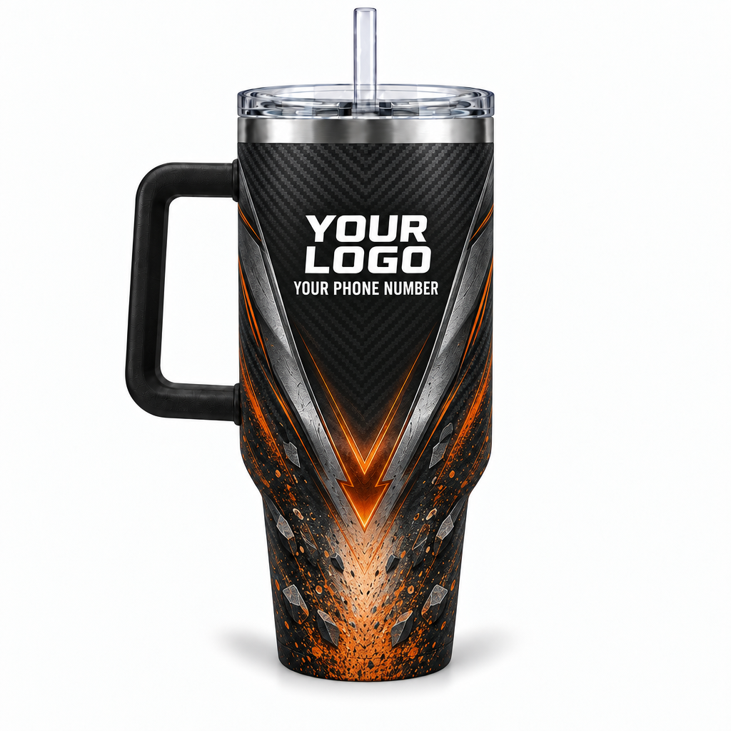 JRN016 personalized tumbler 40oz back product mockup