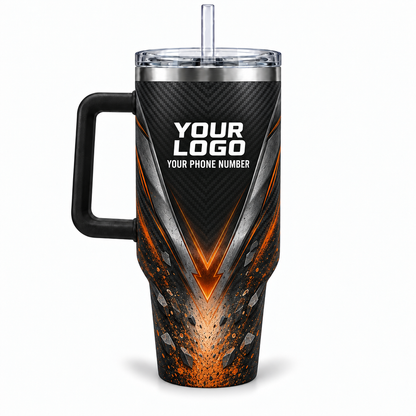 JRN016 personalized tumbler 40oz back product mockup