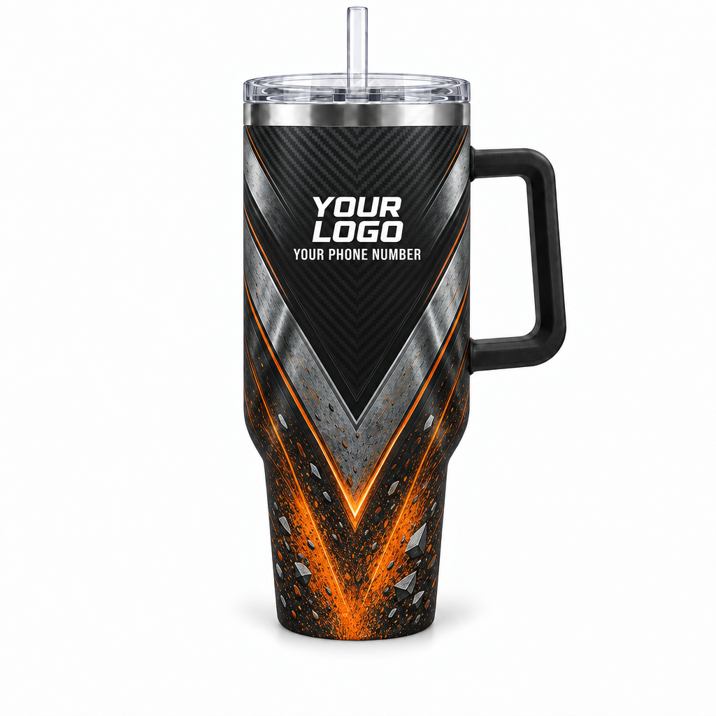 JRN016 personalized tumbler 40oz front product mockup