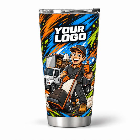 JRN017 personalized tumbler 20oz front product mockup
