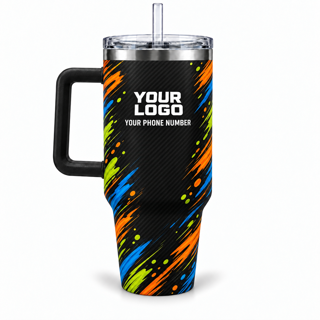 JRN017 personalized tumbler 40oz back product mockup