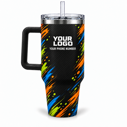 JRN017 personalized tumbler 40oz back product mockup