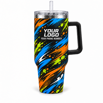 JRN017 personalized tumbler 40oz front product mockup