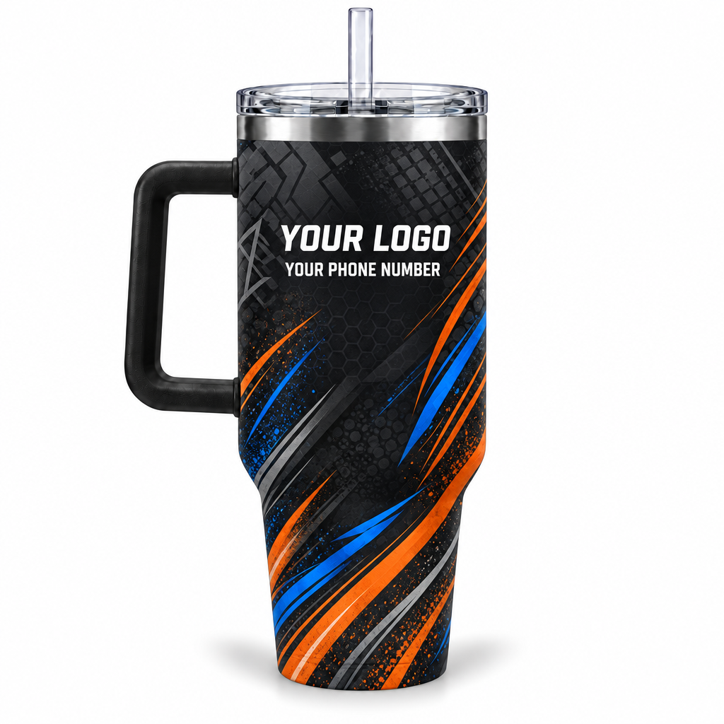 JRN018 personalized tumbler 40oz back product mockup
