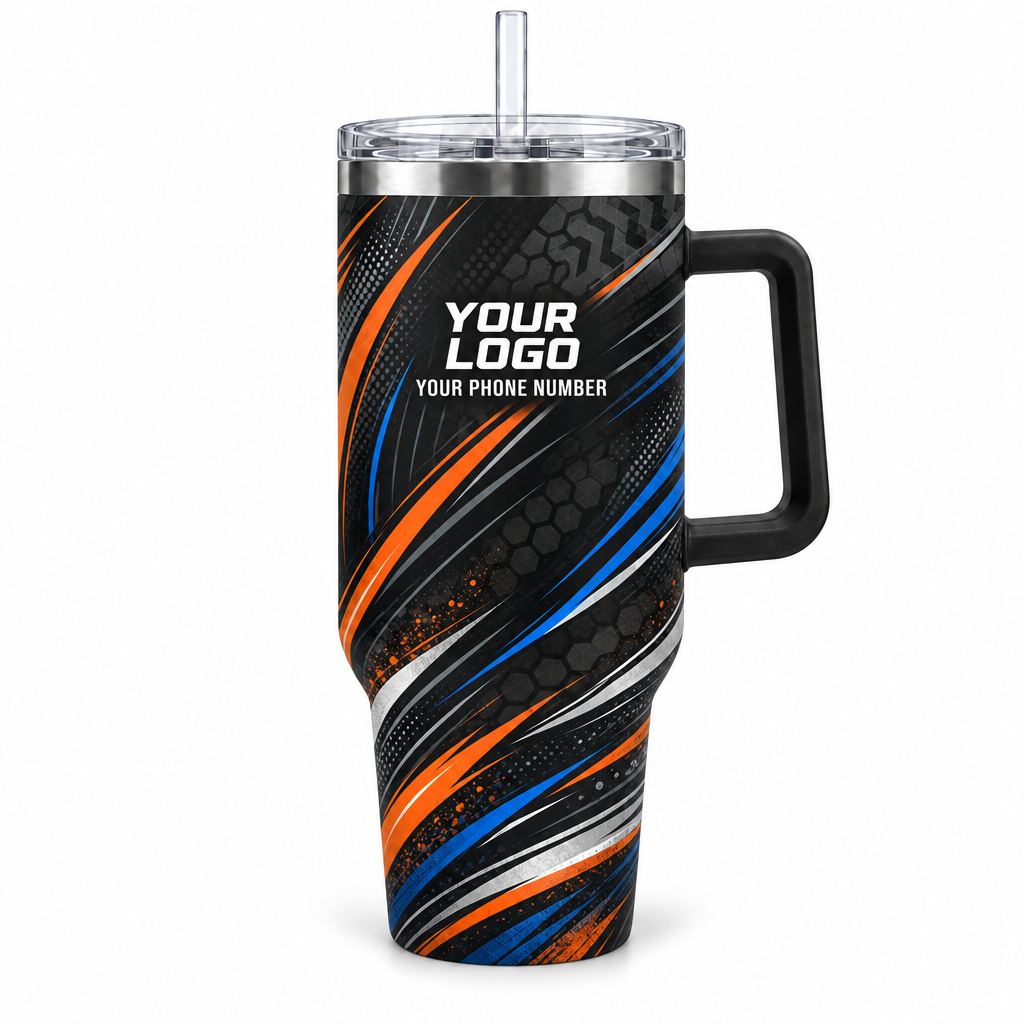 JRN018 personalized tumbler 40oz front product mockup