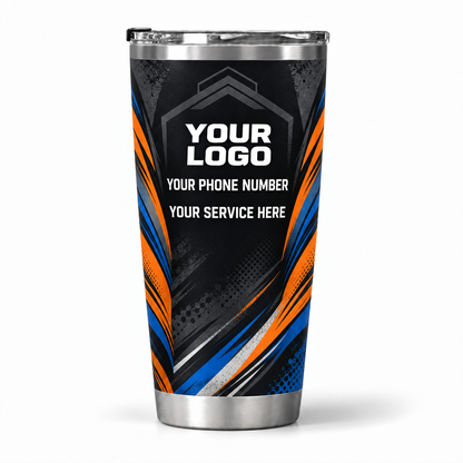 JRN019 personalized tumbler 20oz back product mockup