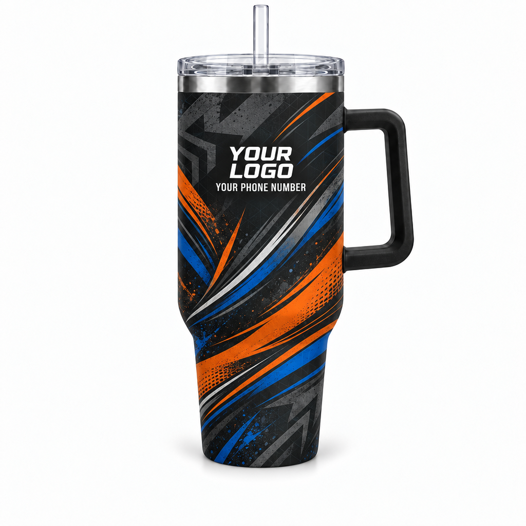 JRN019 personalized tumbler 40oz front product mockup