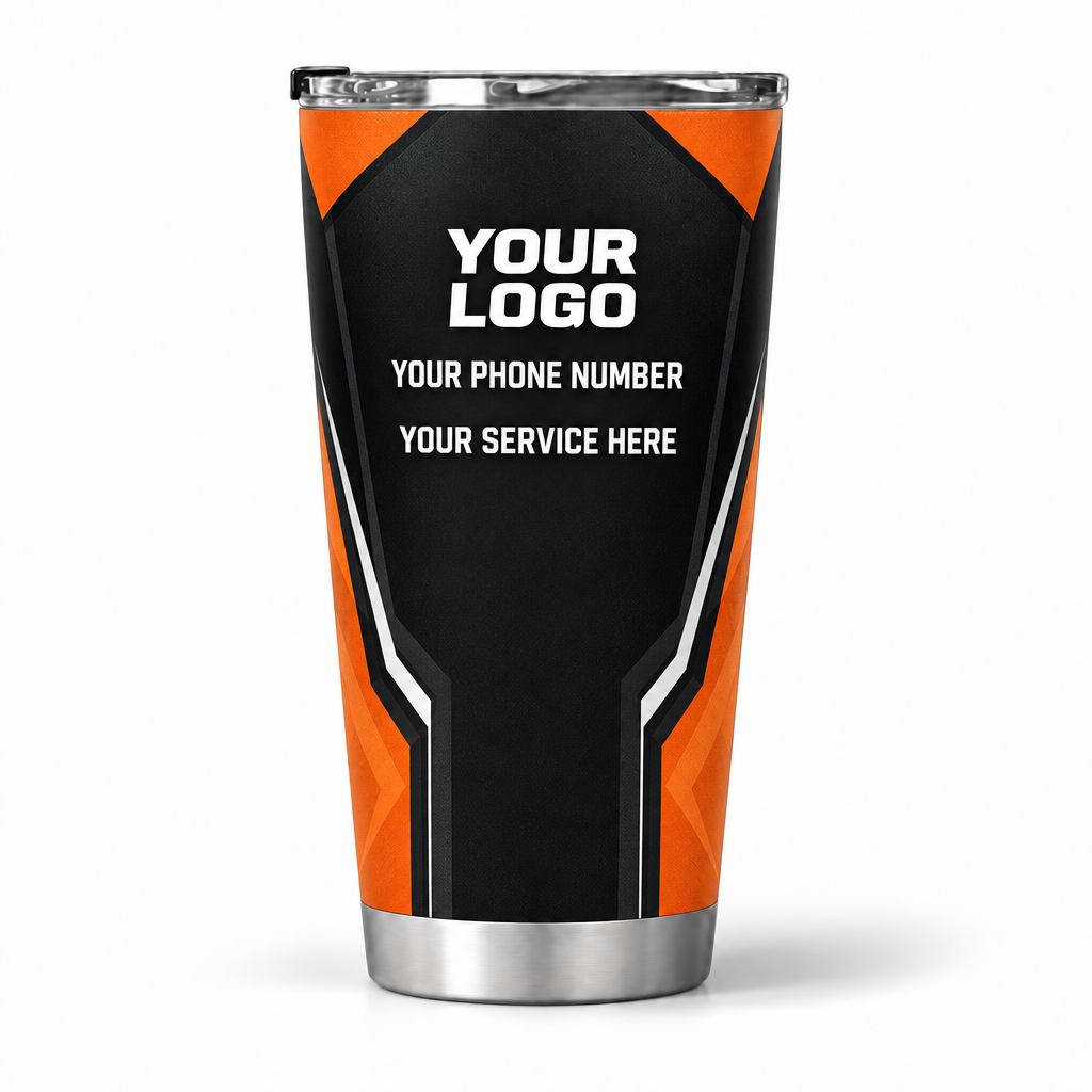 JRN020 personalized tumbler 20oz back product mockup