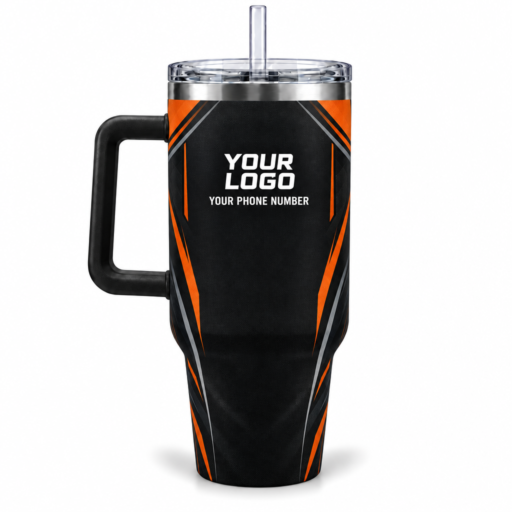 JRN021 personalized tumbler 40oz back product mockup
