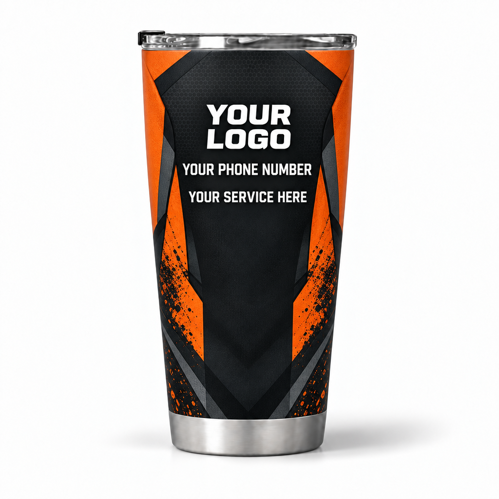 JRN022 personalized tumbler 20oz back product mockup