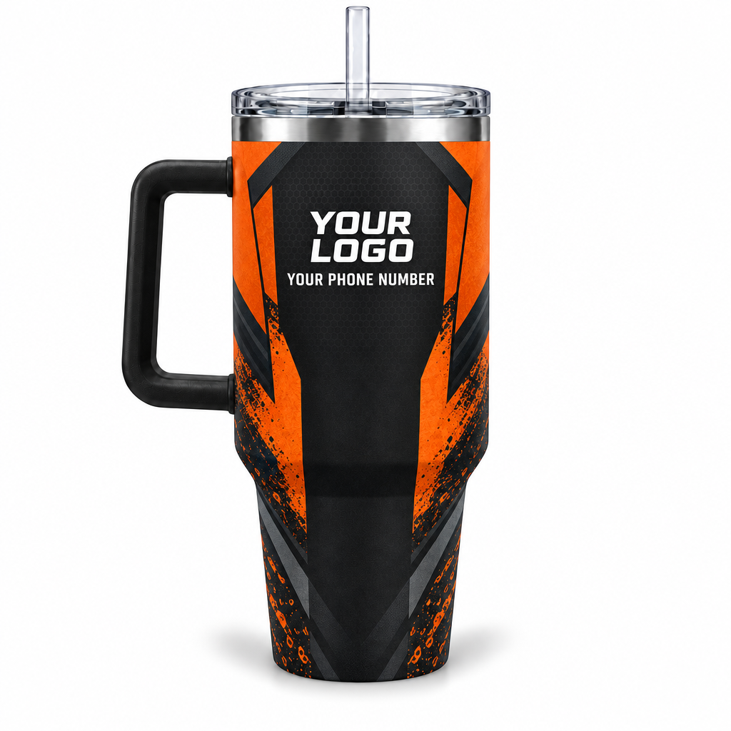 JRN022 personalized tumbler 40oz back product mockup