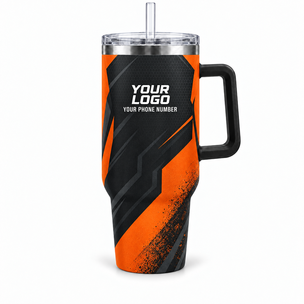 JRN022 personalized tumbler 40oz front product mockup