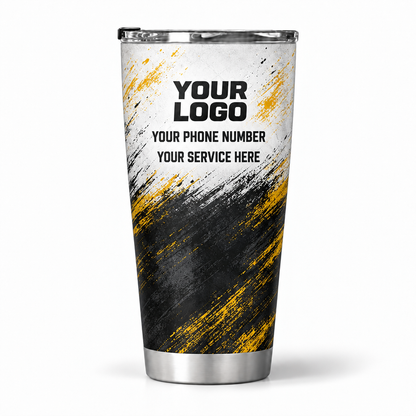 JRN023 personalized tumbler 20oz back product mockup