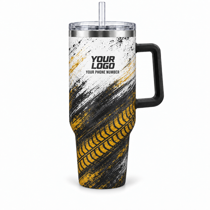 JRN023 personalized tumbler 40oz front product mockup