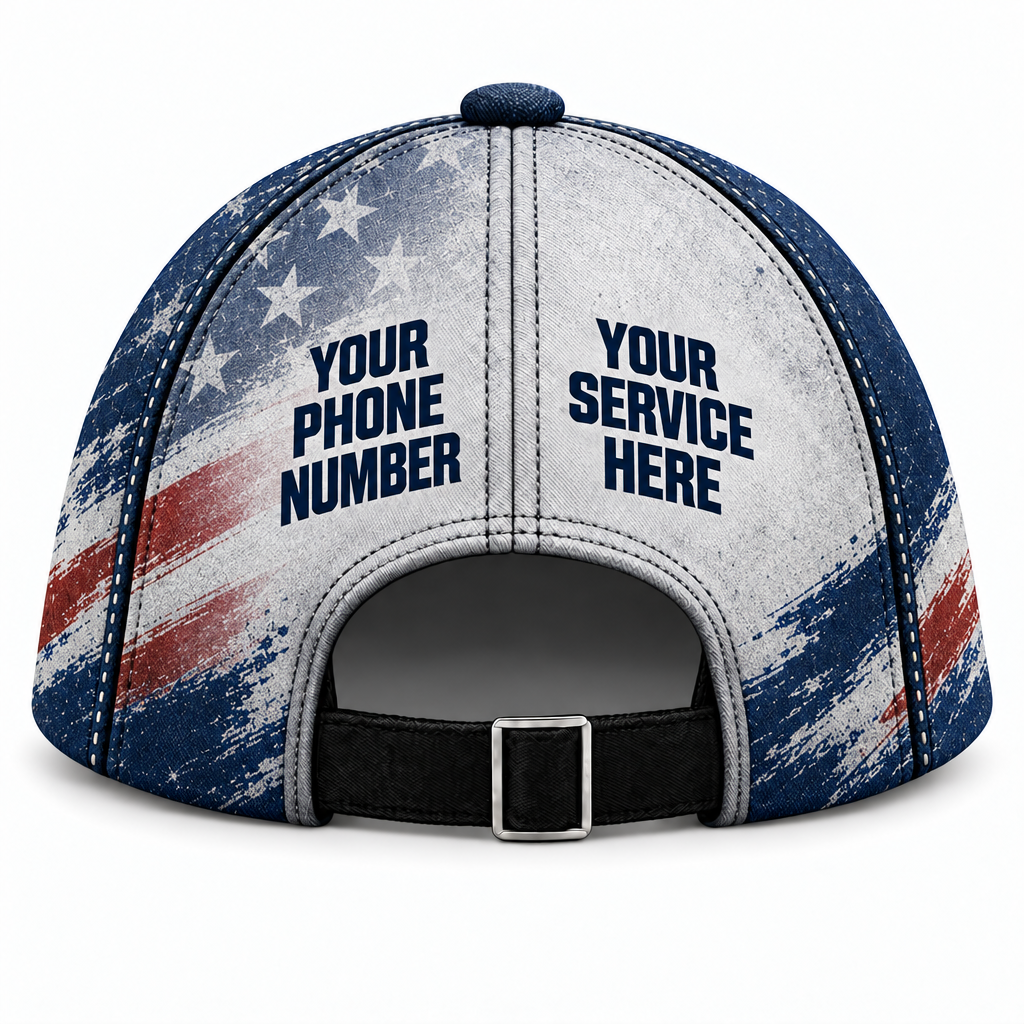 JRN024 personalized cap back product mockup