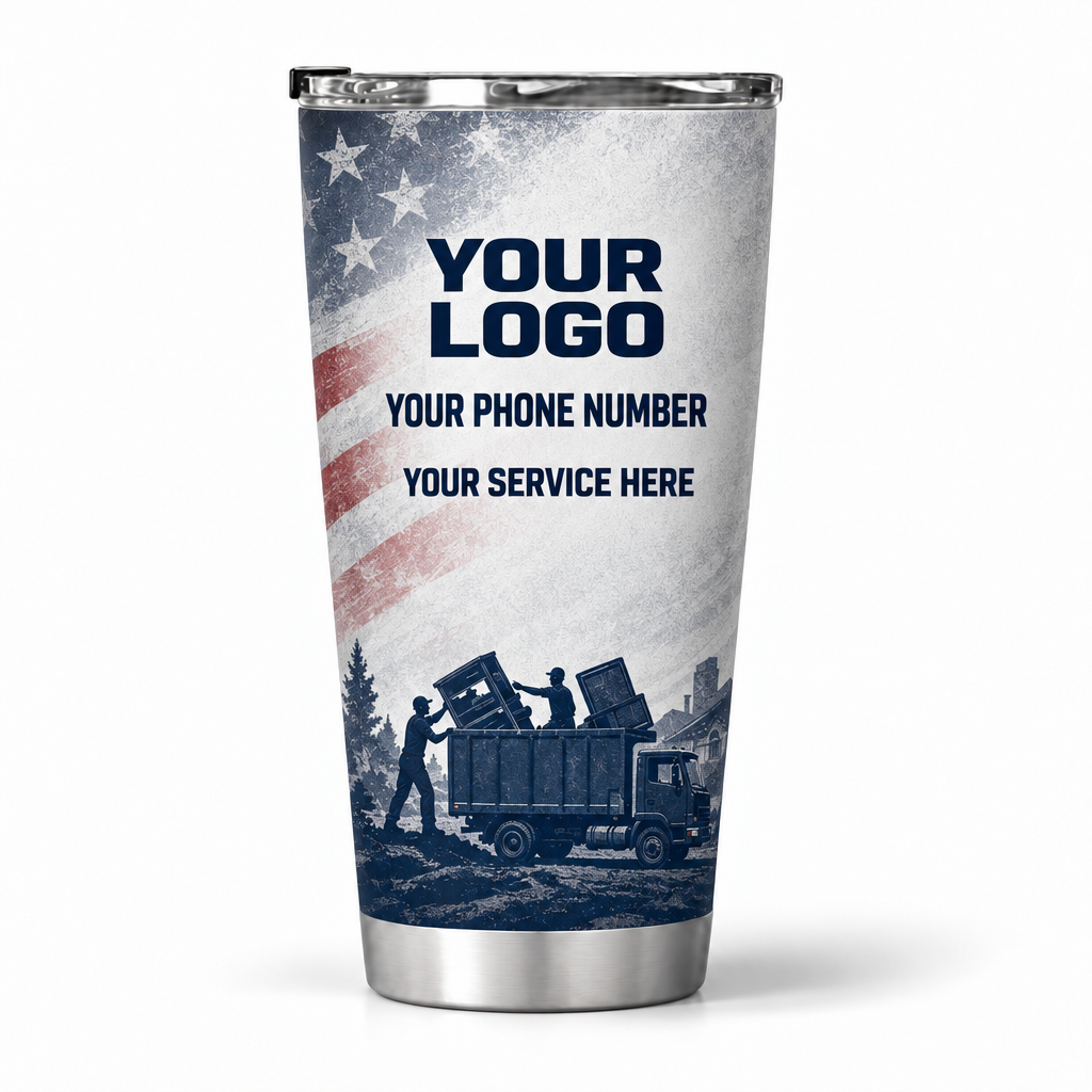 JRN024 personalized tumbler 20oz back product mockup
