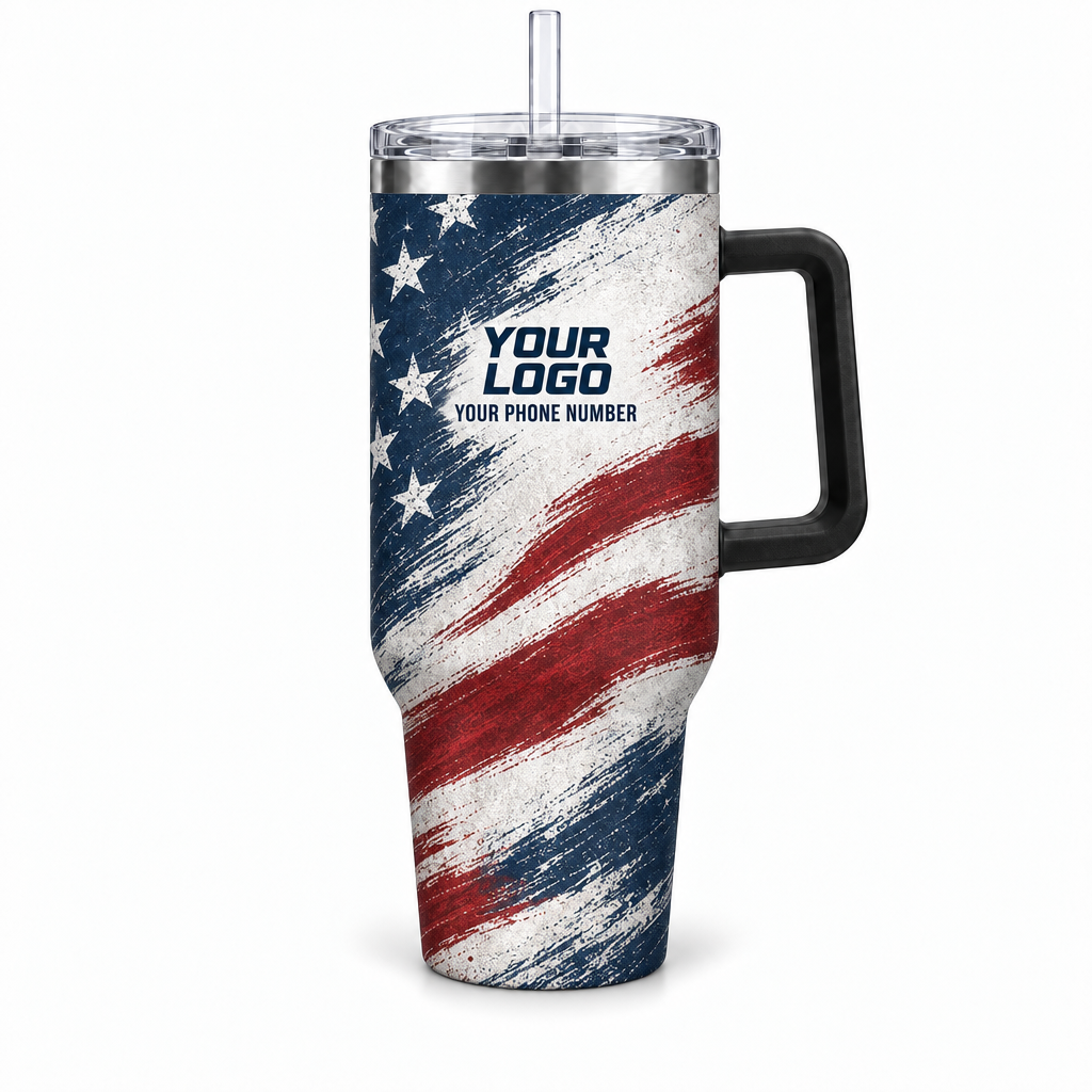 JRN024 personalized tumbler 40oz front product mockup