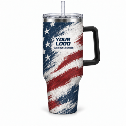 JRN024 personalized tumbler 40oz front product mockup