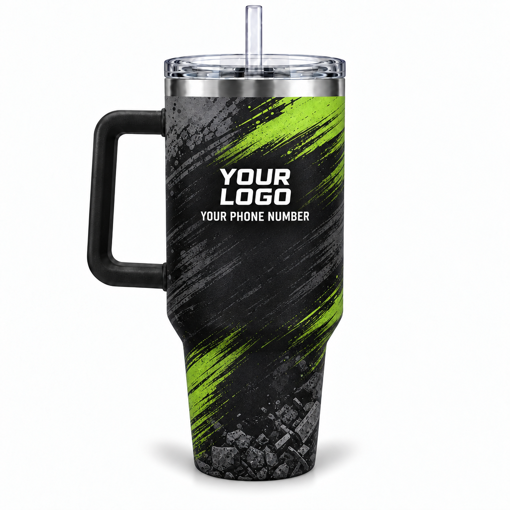 JRN025 personalized tumbler 40oz back product mockup