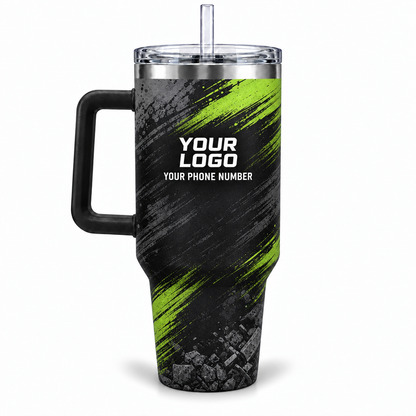 JRN025 personalized tumbler 40oz back product mockup