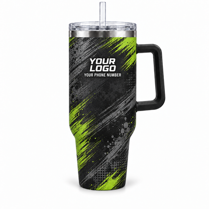JRN025 personalized tumbler 40oz front product mockup