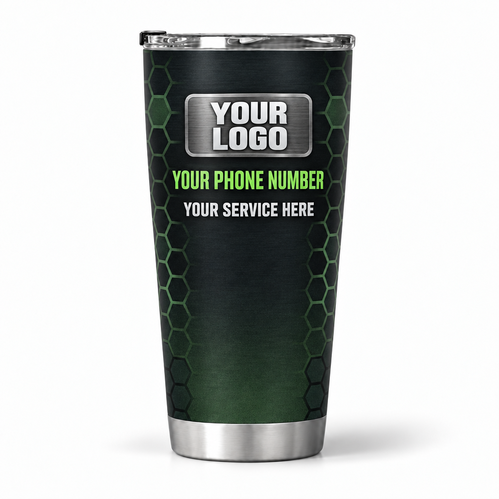 LCHD0005 personalized tumbler 20oz back product mockup