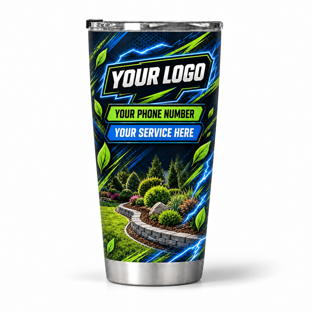 LCN002 personalized tumbler 20oz back product mockup