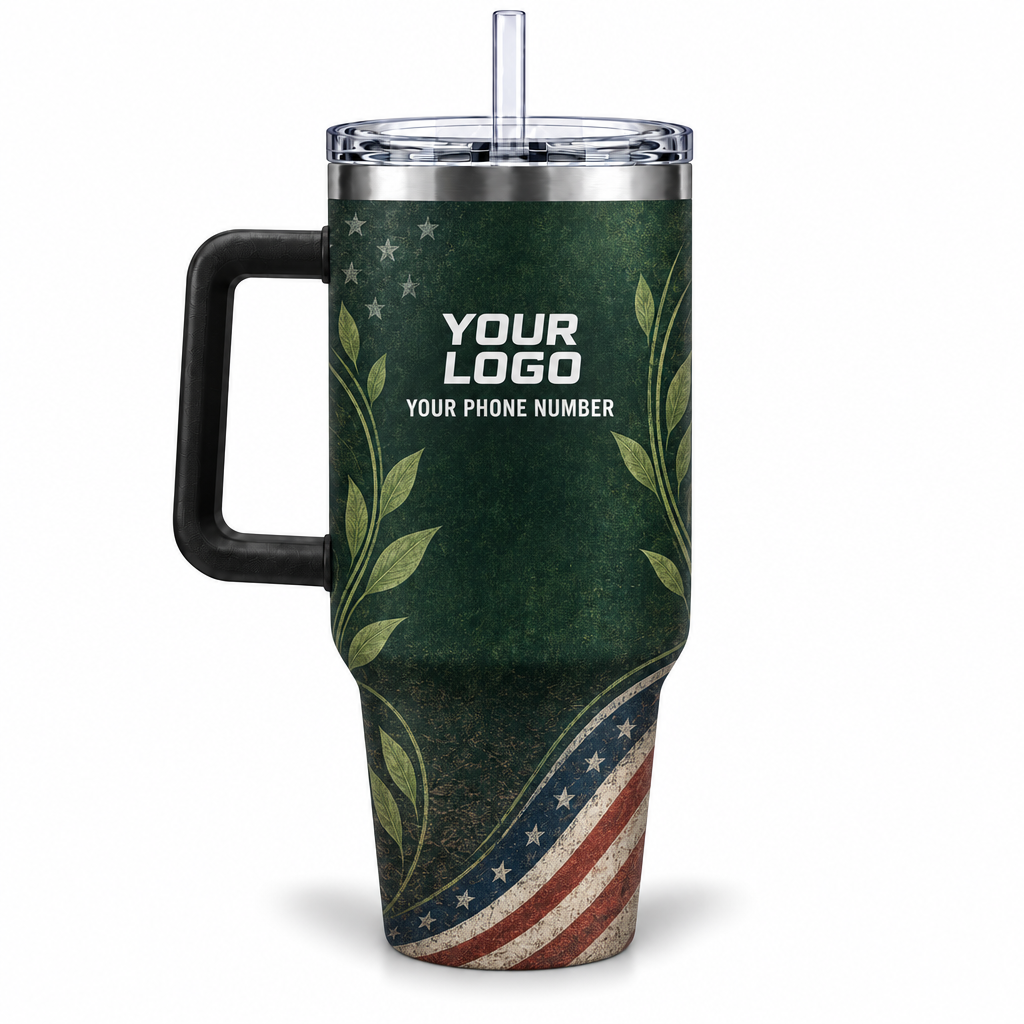LCN007 personalized tumbler 40oz back product mockup
